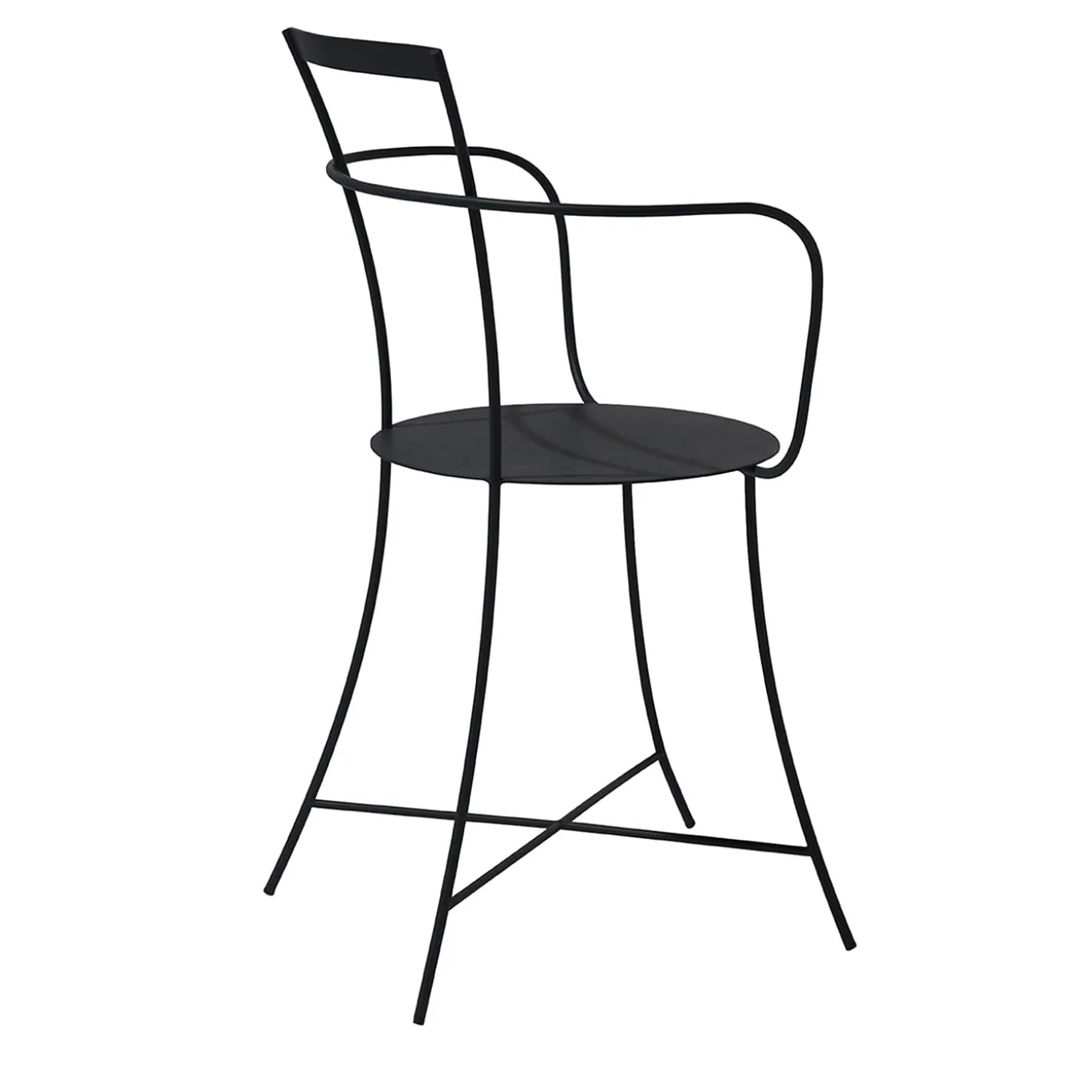 Irma Black Armchair by Mario Scairato