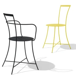 Irma Black Armchair by Mario Scairato