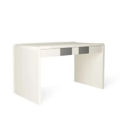 Irma Desk Ivory and Gray