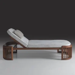 Iroko Outdoor Sun Lounger #1