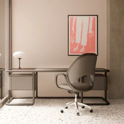 Isabel Wood and Leather Desk