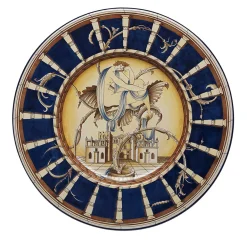 Isabella Blue Plate - Limited Edition by Gio Ponti