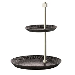 Iside Small Two-Tier Bronze Cake Stand