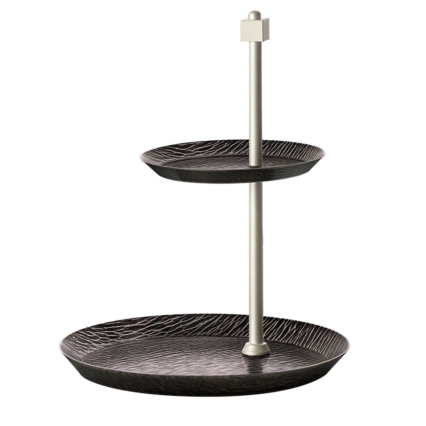 Iside Small Two-Tier Bronze Cake Stand