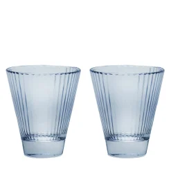Isis Set of 2 Blue Wine Glasses
