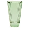 Isis Set of 2 Green Water Glasses