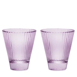 Isis Set of 2 Purple Wine Glasses