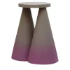 Isola Purple Ceramic Side Table by Cara/Davide