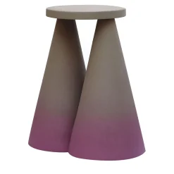 Isola Purple Ceramic Side Table by Cara/Davide