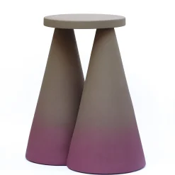 Isola Purple Ceramic Side Table by Cara/Davide
