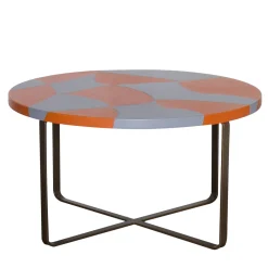 Isole Sur Round Polychrome Coffee Table by Nestor Perkal