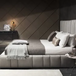 Italo Gray Textile Bed