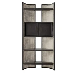 Itoku Vienna Straw & Moka-Finished Ash Bookcase #3