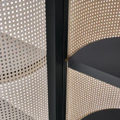 Itoku Vienna Straw & Moka-Finished Ash Bookcase #2