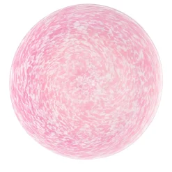 Ivory & Pink Glass Centerpiece