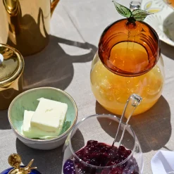 Jam Container with Leaf Detail