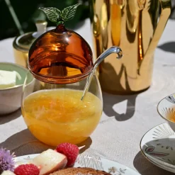 Jam Container with Leaf Detail