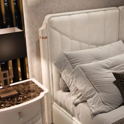 James Beige Double Bed