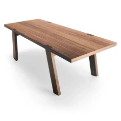 Japan Rectangular Wooden Table by Franco Poli