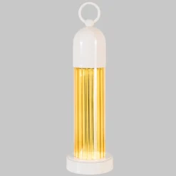 JELLYFISH Yellow and White Portable Lamp by Luca Bussacchini