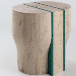 Jeunesse Green Stool By Duccio Maria Gambi