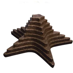 Jewelry Holder in Burnished Gold Leaf