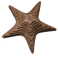 Jewelry Holder in Burnished Gold Leaf