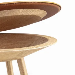 Joker Round Brown Accent Table