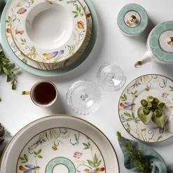 Jolie Set of 2 Porcelain Coffee Cups with Saucers