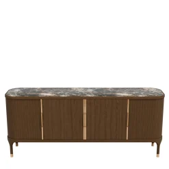 Joyce 4-Door Sideboard with Stone Top by Libero Rutilo
