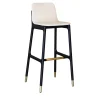 Joyce Wood Leather Upholstered Bar Stool