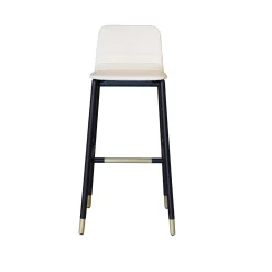 Joyce Wood Leather Upholstered Bar Stool