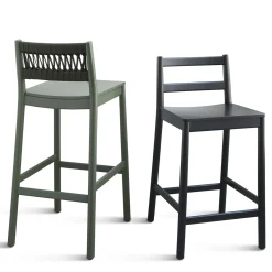 Julie Black Stool by Emilio Nanni