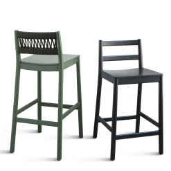 Julie Black Stool by Emilio Nanni