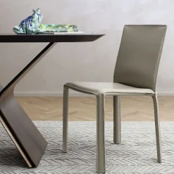 Jumpsuite Beige Leather Chair