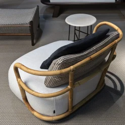 Jungle Large Low White Armchair by Massimo Castagna