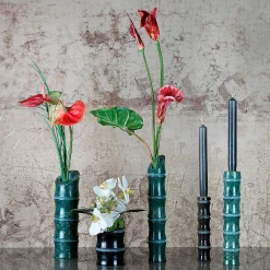 Kadomatsu Black Marquina Candleholder by Michele Chiossi