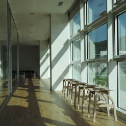 Kalea Low Stool in Ash Wood by Lorenz+Kaz