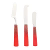 Katai Red Set of 3 Cheese Knives