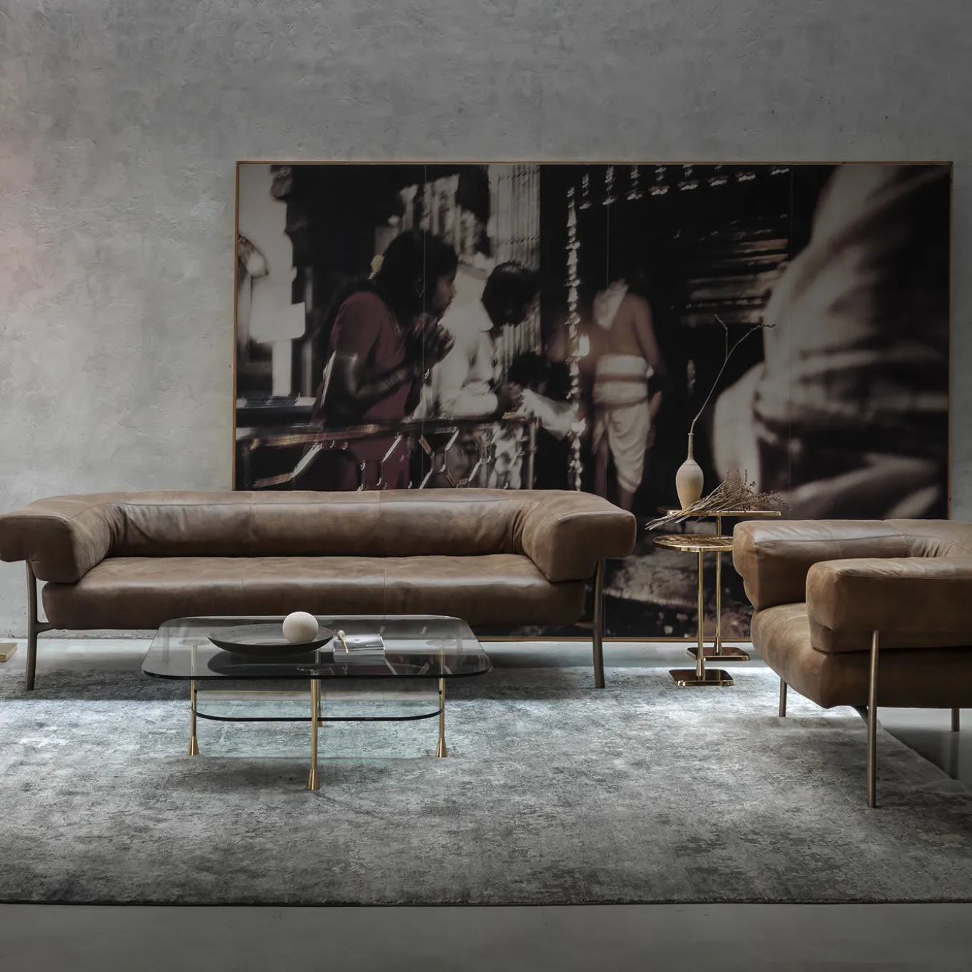 Katana Tobacco Armchair By Paolo Rizzato