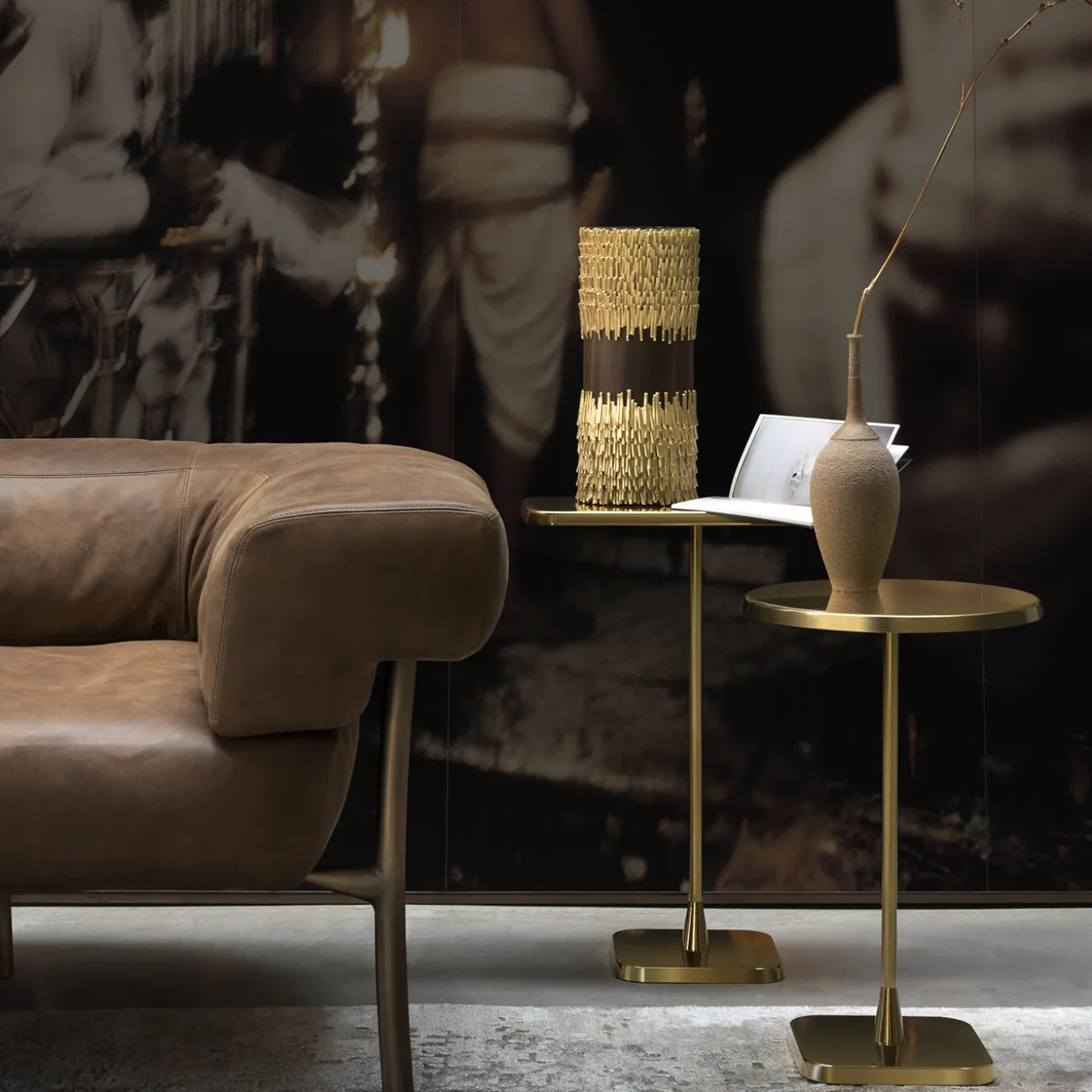 Katana Tobacco Armchair By Paolo Rizzato