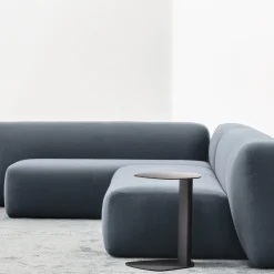 Keisho Modern Black Ash Wood Side Table for Living Room