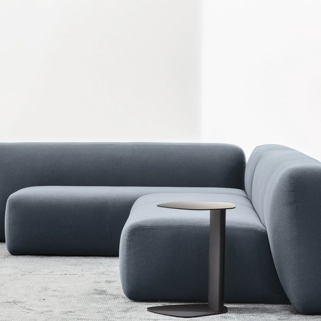 Keisho Modern Black Ash Wood Side Table for Living Room