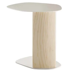 Keisho White and Natural Side Table