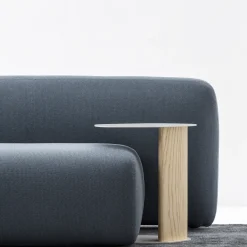 Keisho White and Natural Side Table