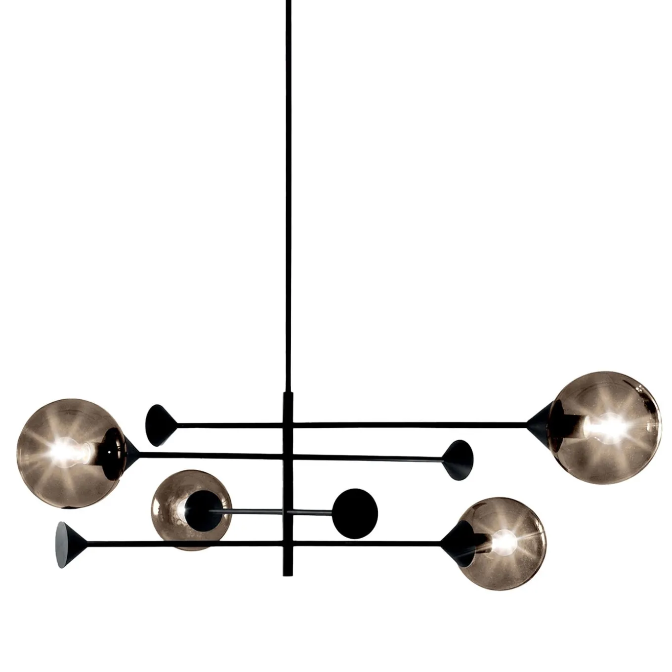 Kendama Bronze 4-Light Chandelier