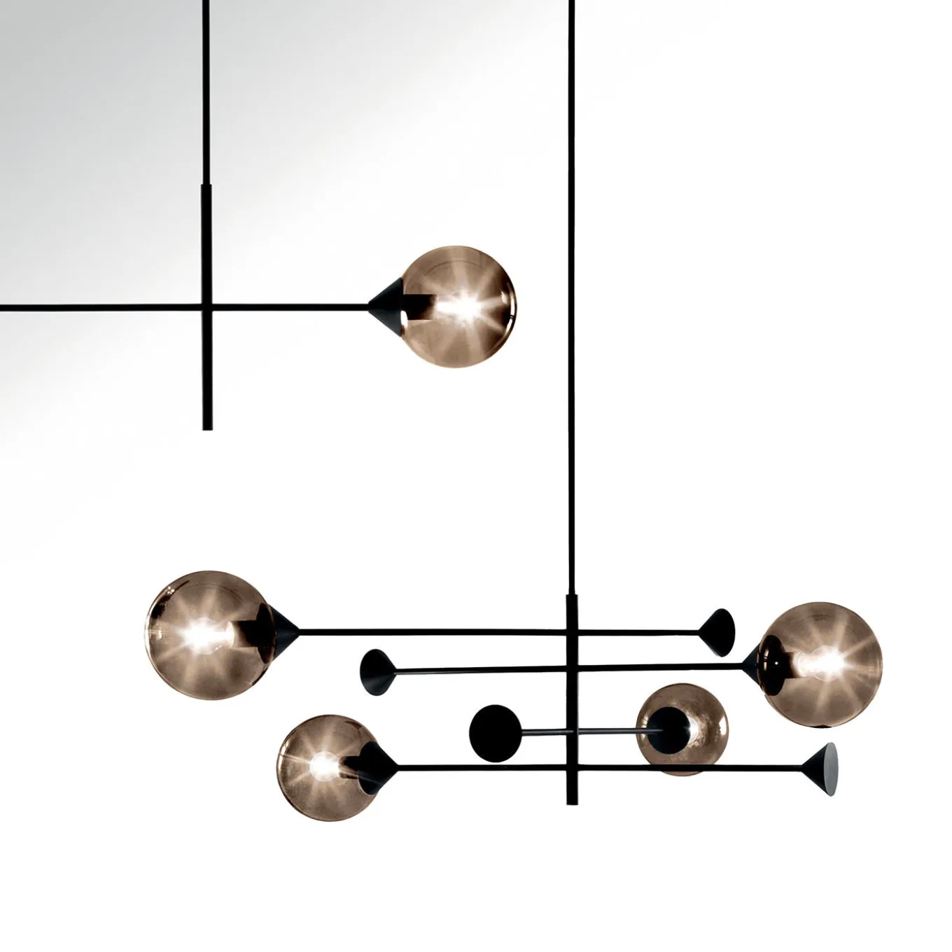 Kendama Bronze 4-Light Chandelier