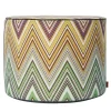 Kew Cylindrical Zigzag Pattern Outdoor Pouf #3