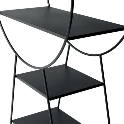 Key Black Metal Bookcase