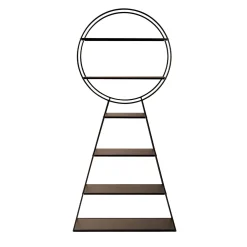 Key Brown Metal Bookcase